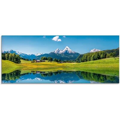 ARTLAND Landschaft in den Alpen Glasbild ARTLAND Landschaft in den Alpen Glasbild