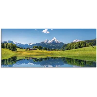 ARTLAND Landschaft in den Alpen Glasbild ARTLAND Landschaft in den Alpen Glasbild