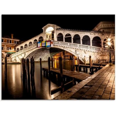 ARTLAND Venedig Canal Grande & Rialto Brücke - Glasbild ARTLAND Venedig Canal Grande & Rialto Brücke - Glasbild