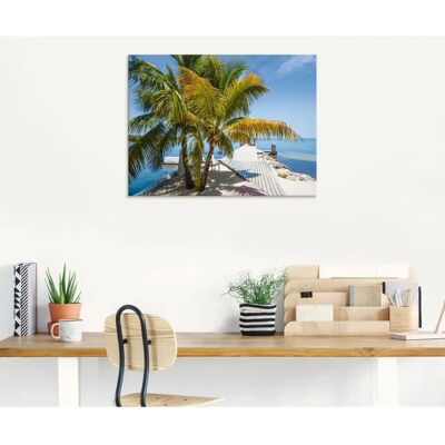 ARTLAND Florida Keys Himmlischer Blick Glasbild - Wanddekoration ARTLAND Florida Keys Himmlischer Blick Glasbild - Wanddekoration