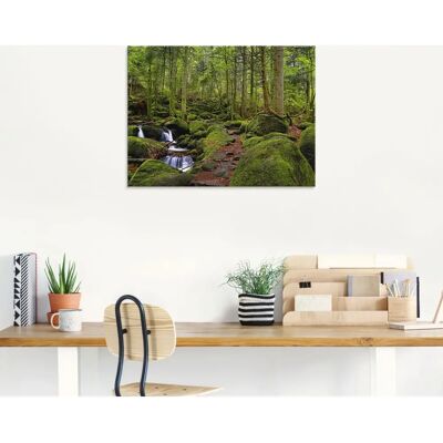 ARTLAND Zauberwald mit Bach Glasbild - Wanddekoration ARTLAND Zauberwald mit Bach Glasbild - Wanddekoration