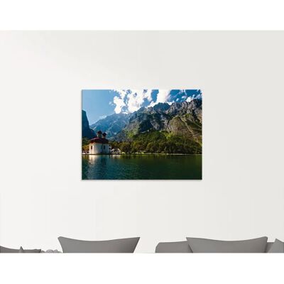 ARTLAND St. Bartholomä Königssee I Glasbild - Wandkunst ARTLAND St. Bartholomä Königssee I Glasbild - Wandkunst