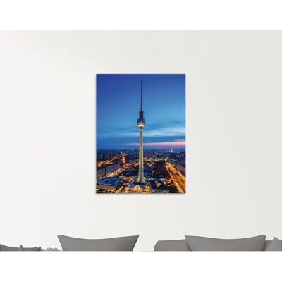 ARTLAND Berlin Fernsehturm Wandkunst - Glasbild ARTLAND Berlin Fernsehturm Wandkunst - Glasbild