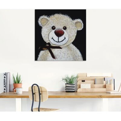 ARTland Teddybär 20x20 cm quadratisch beige Glasbild ARTland Teddybär 20x20 cm quadratisch beige Glasbild
