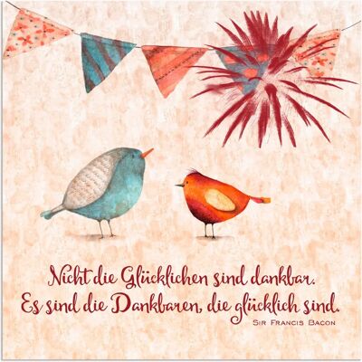 ARTLAND - Lebensweisheit Glücklich - 30x30 cm - Wall art ARTLAND - Lebensweisheit Glücklich - 30x30 cm - Wall art