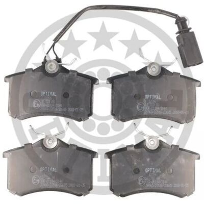 OPTIMAL BP-12096 Bremsbelagsatz hinten - Verschleißanzeiger OPTIMAL BP-12096 Bremsbelagsatz hinten - Verschleißanzeiger
