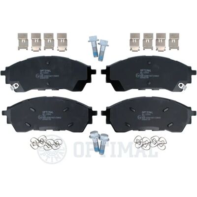 OPTIMAL BP-12950 Bremsbeläge - Vorderachse, Verschleißanzeige, Zubehör - FORD: Ranger Mk3 OPTIMAL BP-12950 Bremsbeläge - Vorderachse, Verschleißanzeige, Zubehör - FORD: Ranger Mk3
