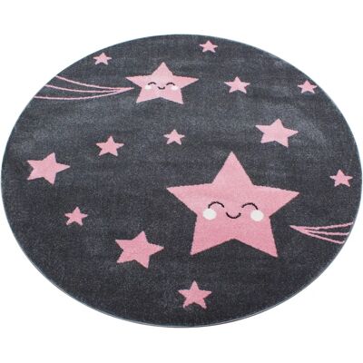 Ayyildiz Kids 610 Pink runder Teppich - Kinderteppich Ayyildiz Kids 610 Pink runder Teppich - Kinderteppich