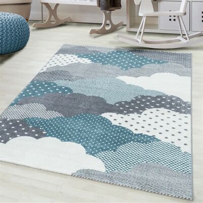 Ayyildiz Bambi Blue Area Rug - Children’s Cloud Carpet 160x230cm Ayyildiz Bambi Blue Area Rug - Children’s Cloud Carpet 160x230cm