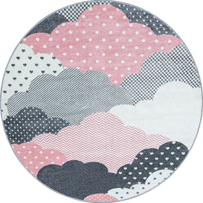Ayyildiz Bambi Pink runder Teppich - Kinderteppich Ayyildiz Bambi Pink runder Teppich - Kinderteppich