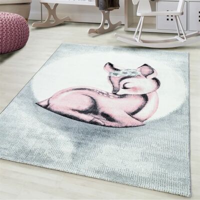 Ayyildiz Bambi Pink Kids Rug - Area Rug 160x230cm Ayyildiz Bambi Pink Kids Rug - Area Rug 160x230cm