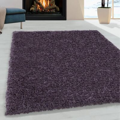 Ayyildiz Sydney Lila Hochflor-Teppich - Rechteckiger Polypropylen-Teppich Ayyildiz Sydney Lila Hochflor-Teppich - Rechteckiger Polypropylen-Teppich