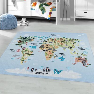 Ayyildiz Hali Play Blau Teppich - Teppich Ayyildiz Hali Play Blau Teppich - Teppich