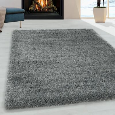 Ayyildiz Hali Fluffy Hellgrauer Hochflor-Teppich - Rechteck Polypropylen Ayyildiz Hali Fluffy Hellgrauer Hochflor-Teppich - Rechteck Polypropylen