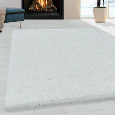 Ayyildiz Fluffy Hochflor-Teppich - 80x250cm - Weiß Ayyildiz Fluffy Hochflor-Teppich - 80x250cm - Weiß