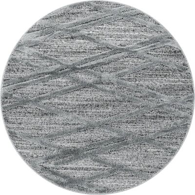 Ayyildiz Hali PISA80804706GREY Šedý kulatý koberec z polypropylenu Ayyildiz Hali PISA80804706GREY Šedý kulatý koberec z polypropylenu