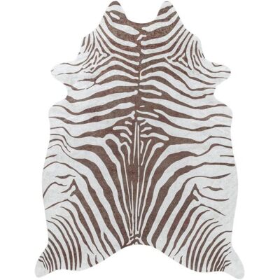 Morhane Etosha Zebra - Antirutsch Teppich - 100x135cm - Imitation Tierhaut Morhane Etosha Zebra - Antirutsch Teppich - 100x135cm - Imitation Tierhaut