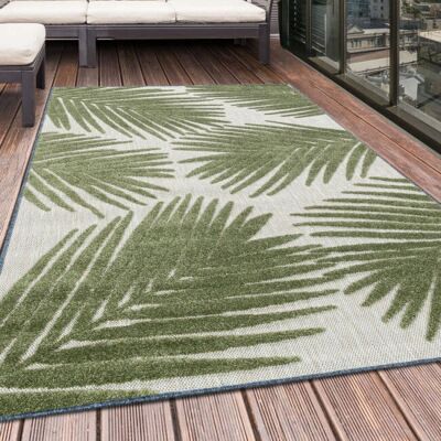 Morhane Bahama Palm Outdoor-Teppich hoch-tief 80x250cm grün - Teppich Morhane Bahama Palm Outdoor-Teppich hoch-tief 80x250cm grün - Teppich