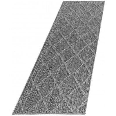 AYYILDIZ TEPPICHE Patara 4952 Outdoor Teppich - Grau, 80x250cm, Niedrigflor AYYILDIZ TEPPICHE Patara 4952 Outdoor Teppich - Grau, 80x250cm, Niedrigflor