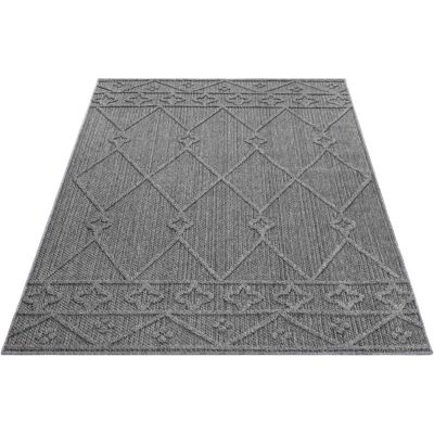 AYYILDIZ TEPPICHE Patara 4955 Outdoorteppich - Rechteckig, Grau, 160x230cm AYYILDIZ TEPPICHE Patara 4955 Outdoorteppich - Rechteckig, Grau, 160x230cm