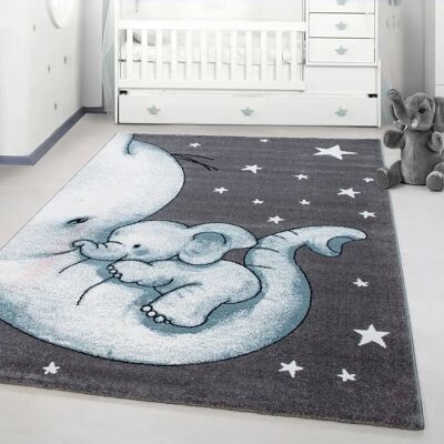 AYYILDIZ TEPPICHE Kinderteppich Kids 560 - Elefanten Muster AYYILDIZ TEPPICHE Kinderteppich Kids 560 - Elefanten Muster