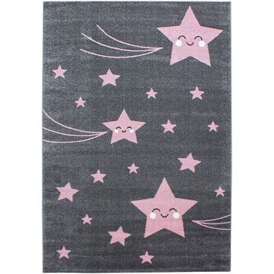 Ayyildiz Kids 610 Pink Stern Kinderteppich - Kinderteppich Ayyildiz Kids 610 Pink Stern Kinderteppich - Kinderteppich