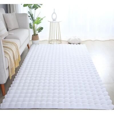 AYYILDIZ TEPPICHE Ambiance Weißer Hochflor-Teppich AYYILDIZ TEPPICHE Ambiance Weißer Hochflor-Teppich