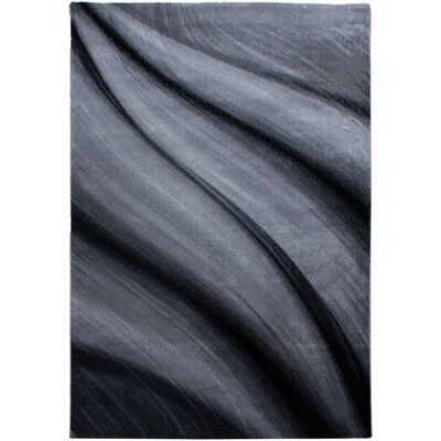 Miami - Kortluvet tæppe Abstrakt Bølge - Schwarz - 240x340 - rug Miami - Kortluvet tæppe Abstrakt Bølge - Schwarz - 240x340 - rug