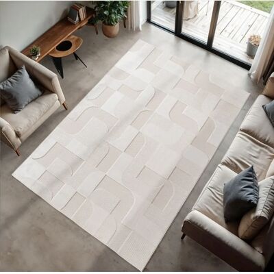 AYYILDIZ TEPPICHE Doha 1651 Beigeteppich - Innen/Außen 240x340cm AYYILDIZ TEPPICHE Doha 1651 Beigeteppich - Innen/Außen 240x340cm
