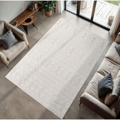 AYYILDIZ TEPPICHE - DOHA 1652 - Creme - 80x150 cm - Rug AYYILDIZ TEPPICHE - DOHA 1652 - Creme - 80x150 cm - Rug