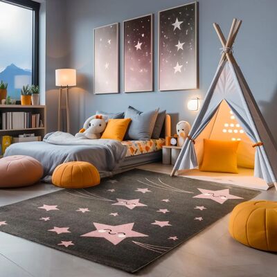 Simpex - KID - Étoiles - 120x170 cm - rug - Publicité Simpex - KID - Étoiles - 120x170 cm - rug - Publicité