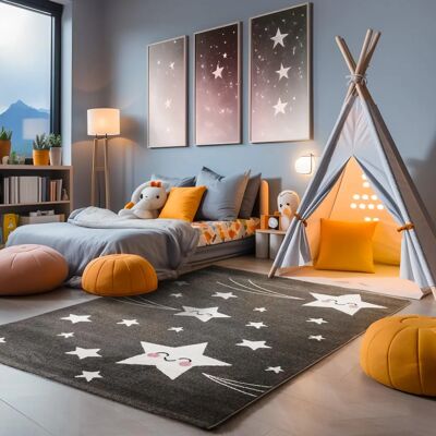 Simpex KID Tapis Enfants - étoiles - 80x150 cm - Publicité Simpex KID Tapis Enfants - étoiles - 80x150 cm - Publicité