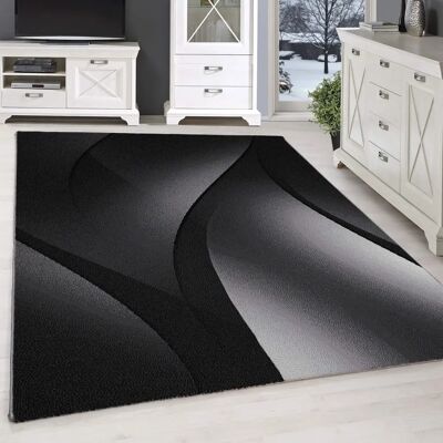 Tapis Simpex PULS Noir - Courte pile, Salon, 200x290 cm - Publicité Tapis Simpex PULS Noir - Courte pile, Salon, 200x290 cm - Publicité