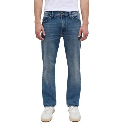 Mustang Lichtblauwe Denim Regular Fit Jeans - Broeken Mustang Lichtblauwe Denim Regular Fit Jeans - Broeken