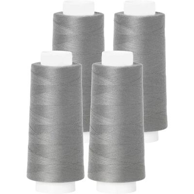 Buttinette - Overlockgarn 4er-Pack 120 - grau - 2500 m - Overlockfaden Buttinette - Overlockgarn 4er-Pack 120 - grau - 2500 m - Overlockfaden