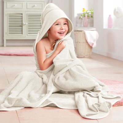 Buttinette Ecru Kinder Kapuzen-Badetuch - Kapuzenbadetuch Buttinette Ecru Kinder Kapuzen-Badetuch - Kapuzenbadetuch