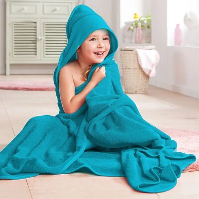 Buttinette Türkis Kapuzenbadetuch - Badetuch Buttinette Türkis Kapuzenbadetuch - Badetuch