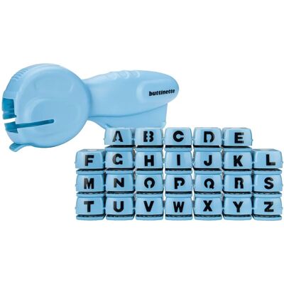 Buttinette Blaues Alphabet Stanzer-Set - Bastelwerkzeug Buttinette Blaues Alphabet Stanzer-Set - Bastelwerkzeug