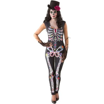 Buttinette Tag der Toten Skelett-Overall - Unisex Halloween Kostüm Buttinette Tag der Toten Skelett-Overall - Unisex Halloween Kostüm