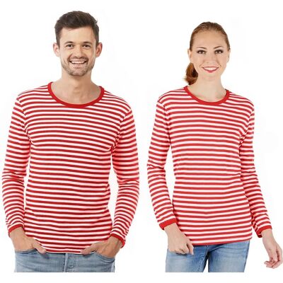buttinette Langärmeliges Ringelshirt Red Stripes unisex - Gr. S - unisex buttinette Langärmeliges Ringelshirt Red Stripes unisex - Gr. S - unisex