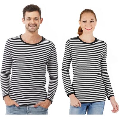 buttinette XL Unisex Ringelshirt - Schwarz-Weiß buttinette XL Unisex Ringelshirt - Schwarz-Weiß