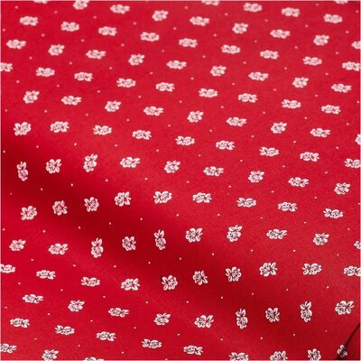 buttinette - Baumwoll-Trachtenstoff Blümchen - Rot - 145 cm - Fabric buttinette - Baumwoll-Trachtenstoff Blümchen - Rot - 145 cm - Fabric