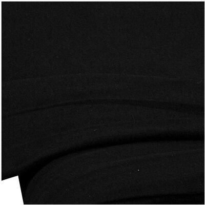 buttinette Baumwolljersey Casual mit Elasthan - Schwarz - 170/180cm - Unisex buttinette Baumwolljersey Casual mit Elasthan - Schwarz - 170/180cm - Unisex