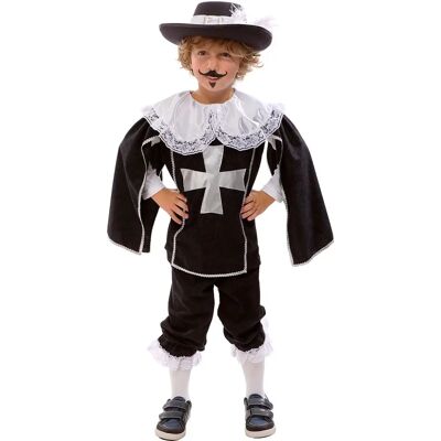buttinette Musketier-Kostüm für Kinder, schwarz - Gr. 104 - unisex buttinette Musketier-Kostüm für Kinder, schwarz - Gr. 104 - unisex