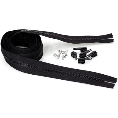 buttinette - Endlos-Reißverschluss - Schwarz - 2 m - Zipper set buttinette - Endlos-Reißverschluss - Schwarz - 2 m - Zipper set