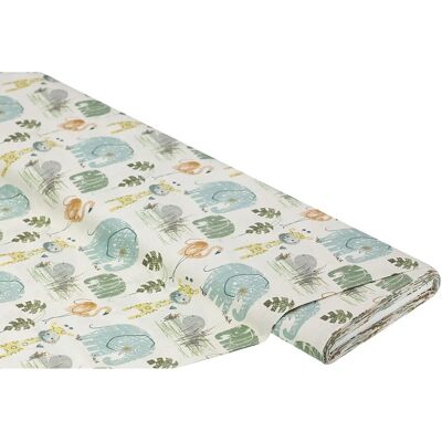 buttinette - Bio-Baumwollstoff Elefant, Giraffe & Co. - 140 cm buttinette - Bio-Baumwollstoff Elefant, Giraffe & Co. - 140 cm