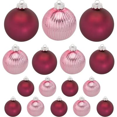 buttinette - Glas-Weihnachtskugeln - 4/6/8 cm - 13 Stück buttinette - Glas-Weihnachtskugeln - 4/6/8 cm - 13 Stück
