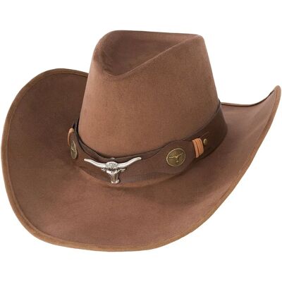 buttinette Cowboyhut KW 57 - unisex - braun - mit Lederimitat-Band buttinette Cowboyhut KW 57 - unisex - braun - mit Lederimitat-Band
