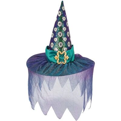 buttinette Pfau Hexenhut - KW 58 - unisex buttinette Pfau Hexenhut - KW 58 - unisex