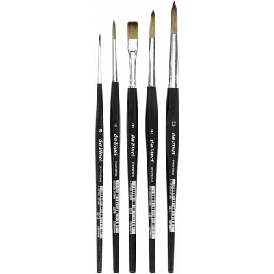 da Vinci Aquarellpinsel-Set, 5 Stück da Vinci Aquarellpinsel-Set, 5 Stück